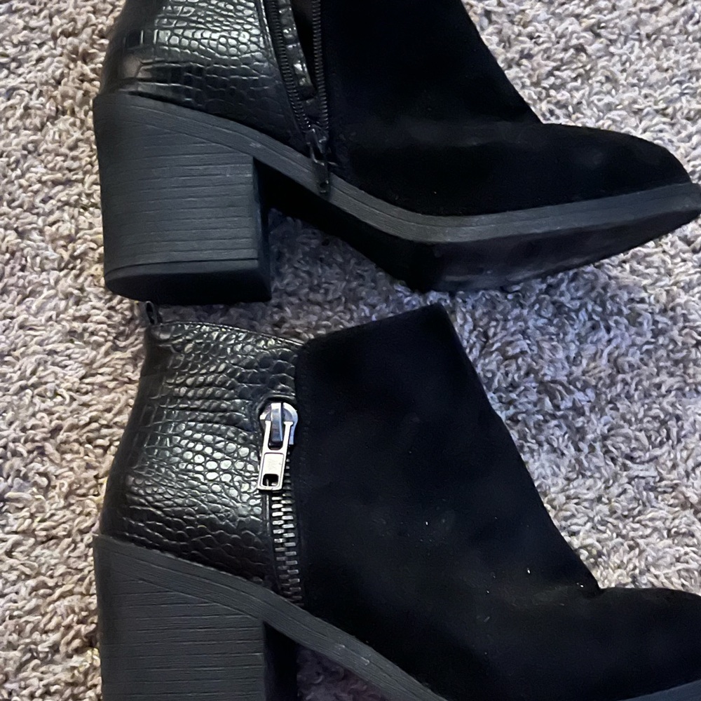 Round Toe Booties - Picture 3 of 4